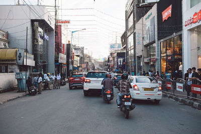 Traffic on city street