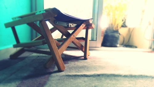 View of empty chair