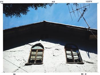 Low angle view of building against sky