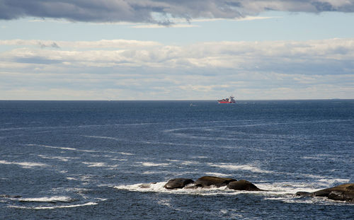 Scenic view of sea against sky