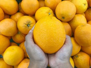 Full frame shot of oranges