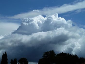 Low angle view of clouds in sky