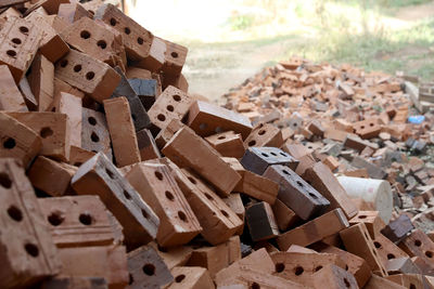 Close-up of toy blocks