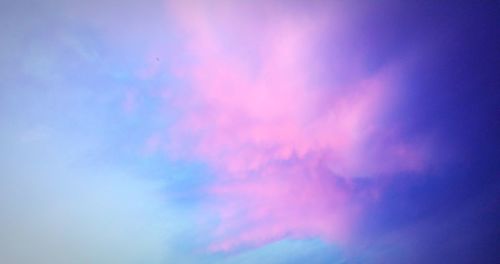 Low angle view of sky at sunset