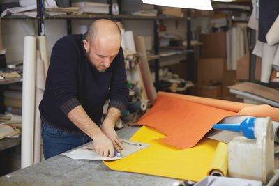 Man working at workshop