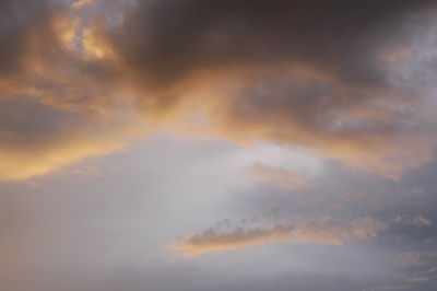 Low angle view of dramatic sky