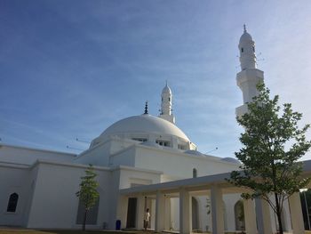 Low angle view of temple against clear sky