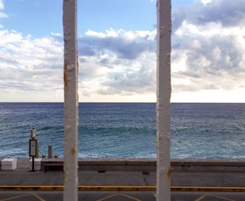 Close-up of sea against sky