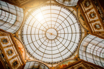 Low angle view of ceiling