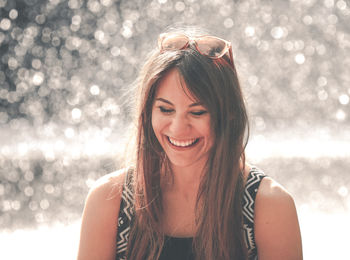 Portrait of a smiling young woman