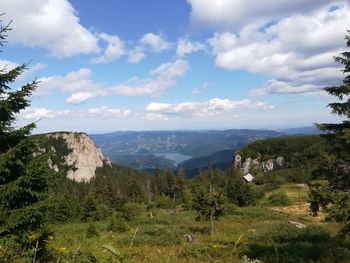 Scenic view of landscape against sky