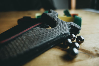 Close-up of black coffee on table