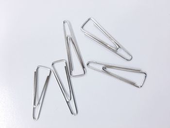 Close-up of crane against white background