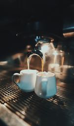 Close-up of coffee on table