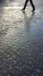 Low section of people in water