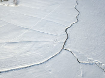 Full frame shot of cracked land