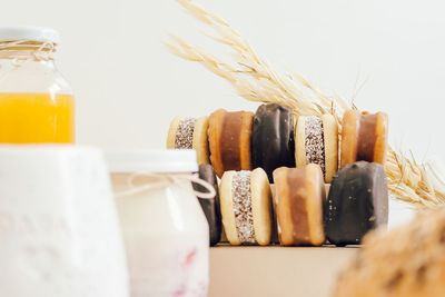 Close-up of food on table