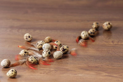 Close-up of candies on table