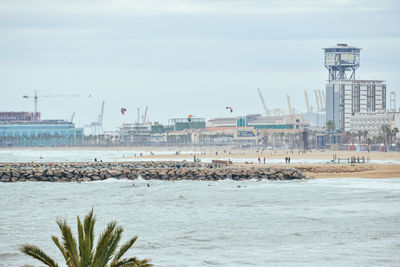 View of sea from beach