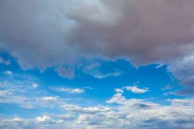 Low angle view of clouds in sky