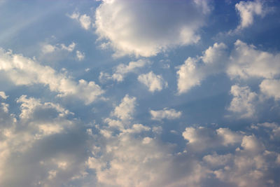 Low angle view of clouds in sky