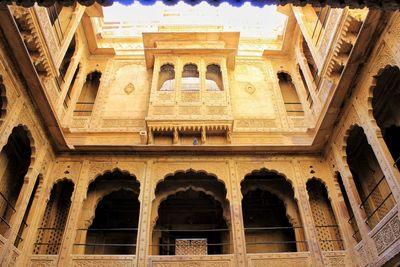 Low angle view of historical building