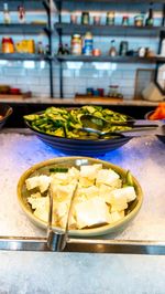 Close-up of food on table in restaurant