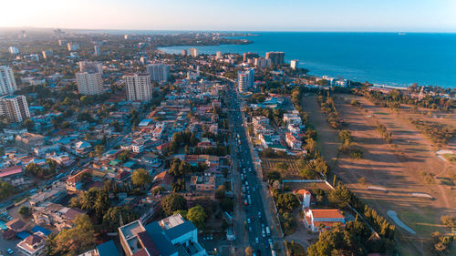 Aerial view of the haven of peace, city of dar es salaam