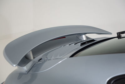 High angle view of car mirror