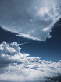 Low angle view of clouds in sky