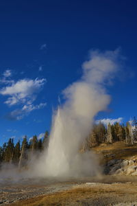 Grand geyser erupting on a fantastic afternoon.
