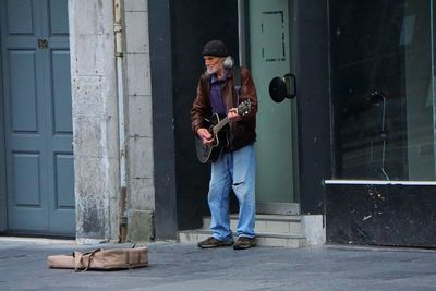 Man using mobile phone