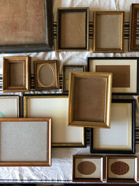 Full frame shot of objects on table