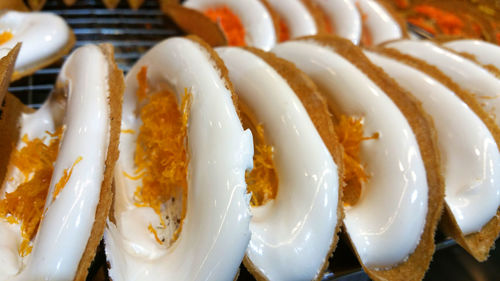 Close-up of ice cream served in plate