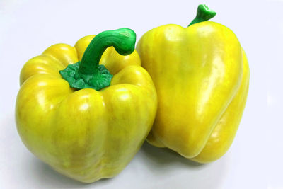 Close-up of yellow bell peppers