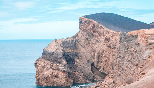 Rock formations in sea