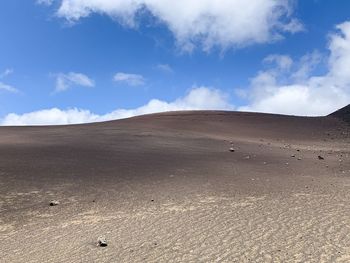 Scenic view of desert against sky