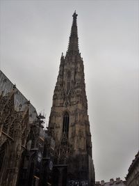 Low angle view of temple building against sky