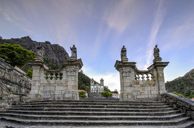 Low angle view of castle against sky