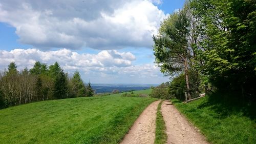Scenic view of landscape against sky