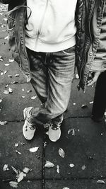 Man standing in the dark