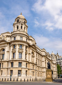 Low angle view of historical building against sky