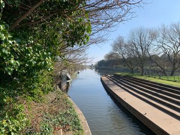 Scenic view of river against sky