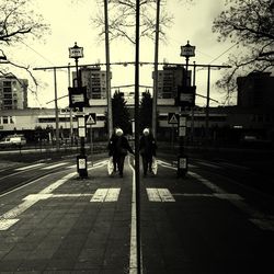 City street against sky