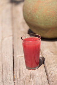 Close-up of drink on table