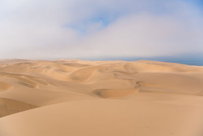 Scenic view of desert against sky