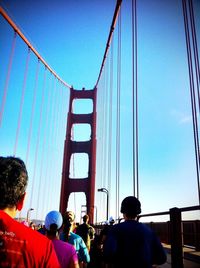 Golden gate bridge against sky