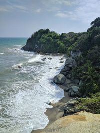 Scenic view of sea against sky