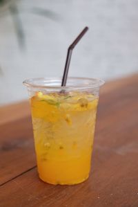 Close-up of drink on table