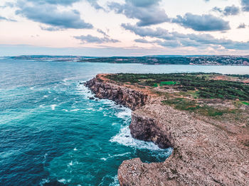 Scenic view of sea against sky